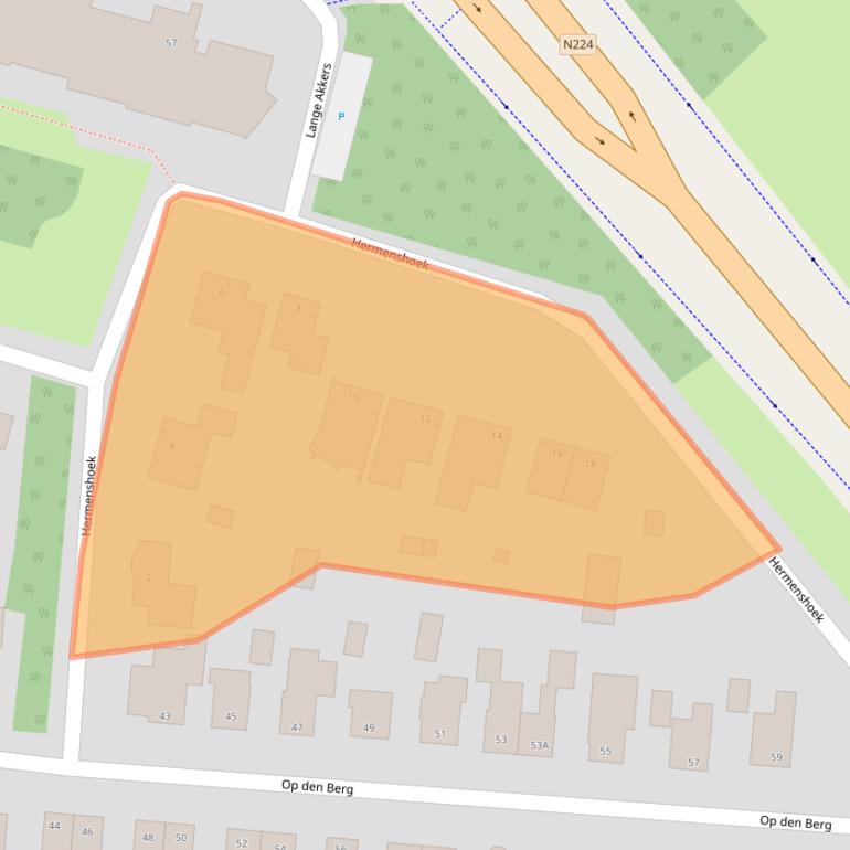 Kaart van postcodegebied 6711CE.