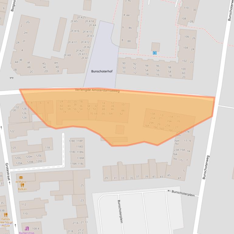 Kaart van postcodegebied 6711CN.