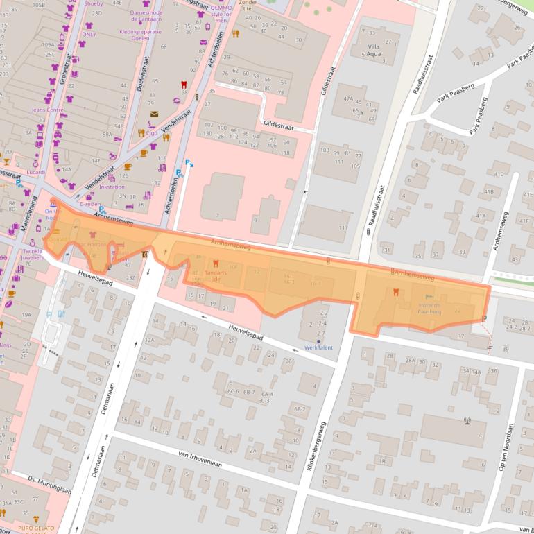 Kaart van postcodegebied 6711HA.