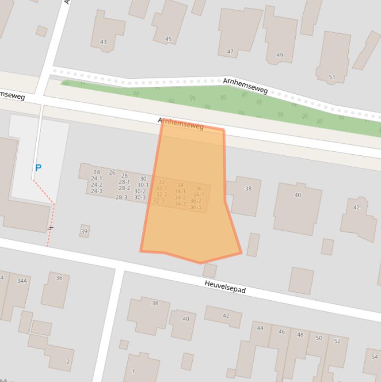 Kaart van postcodegebied 6711HC.