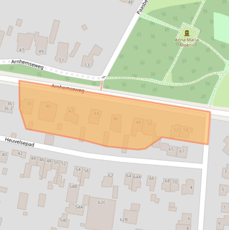 Kaart van postcodegebied 6711HD.