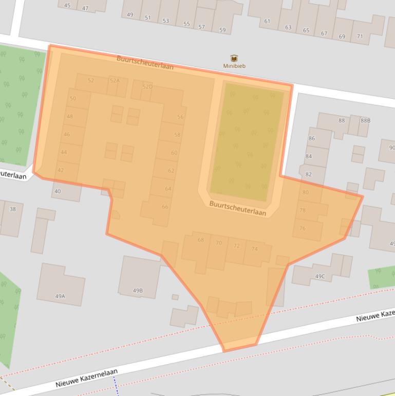 Kaart van postcodegebied 6711HW.