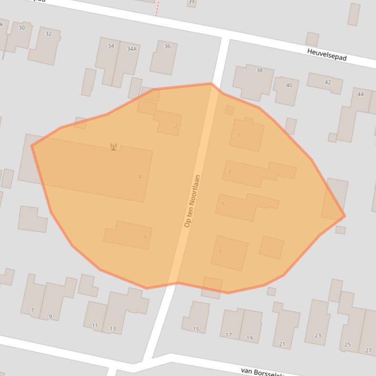 Kaart van postcodegebied 6711JS.