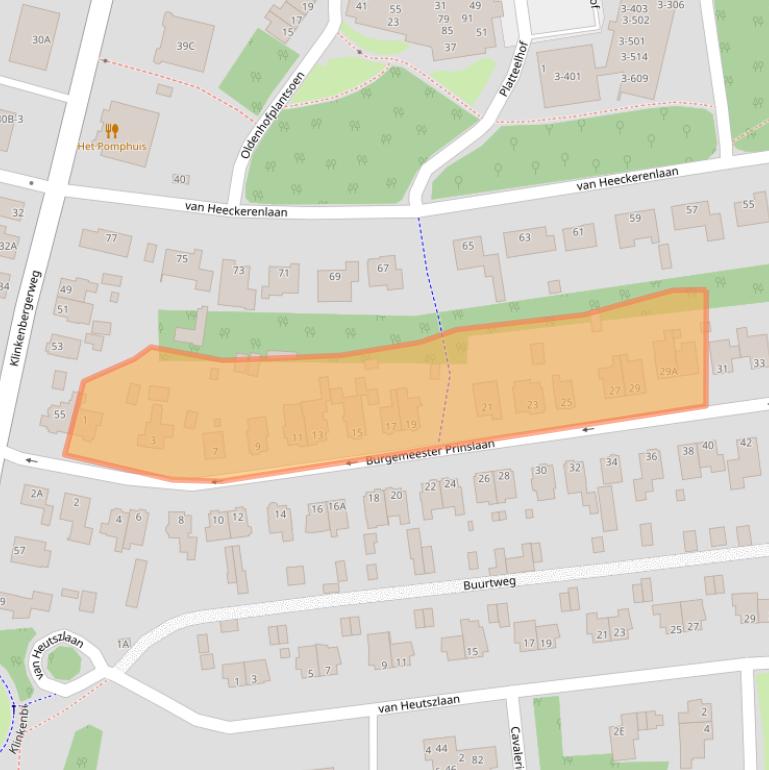 Kaart van postcodegebied 6711KA.