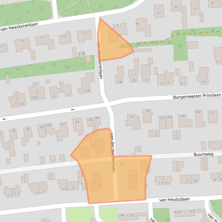 Kaart van postcodegebied 6711KH.