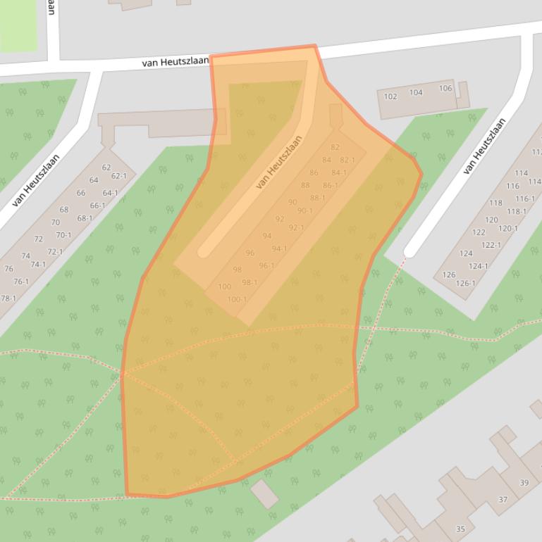 Kaart van postcodegebied 6711KT.