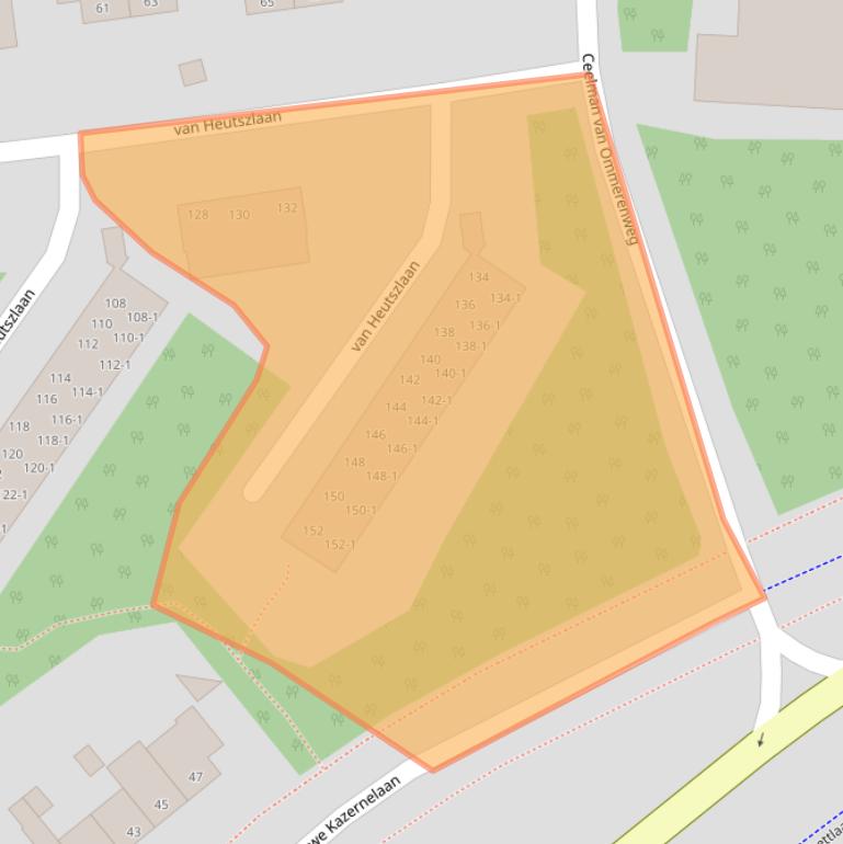 Kaart van postcodegebied 6711KW.