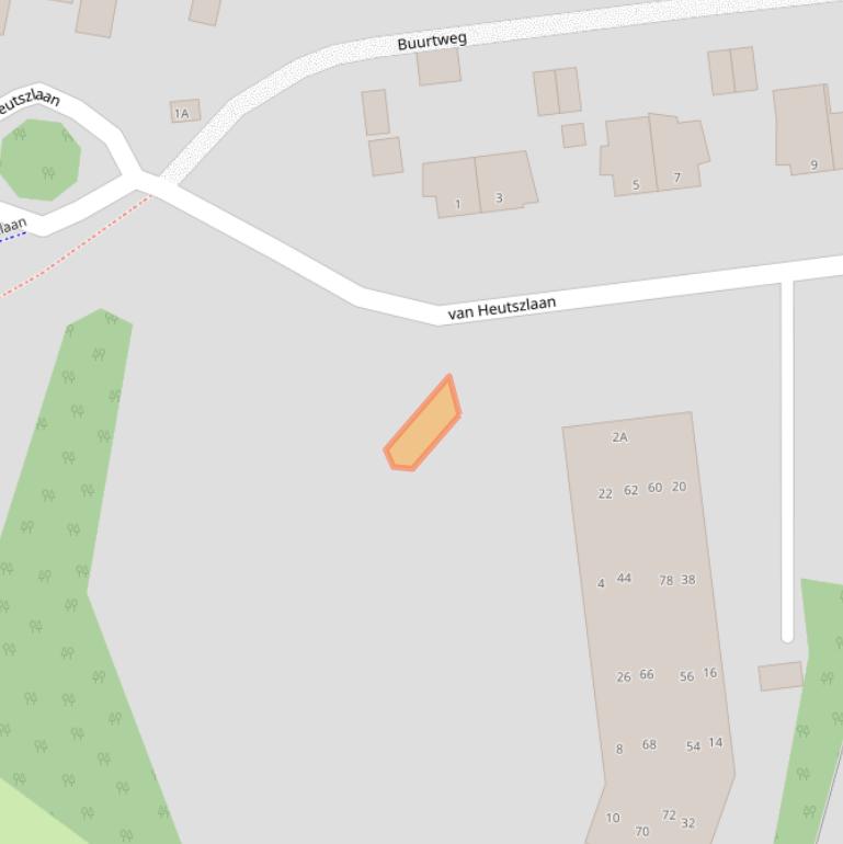 Kaart van postcodegebied 6711KX.