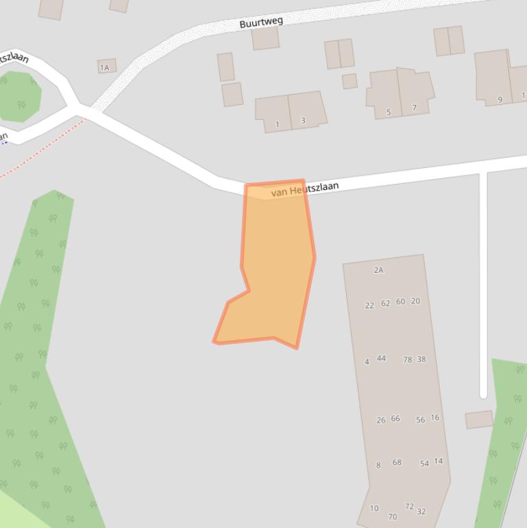 Kaart van postcodegebied 6711LB.