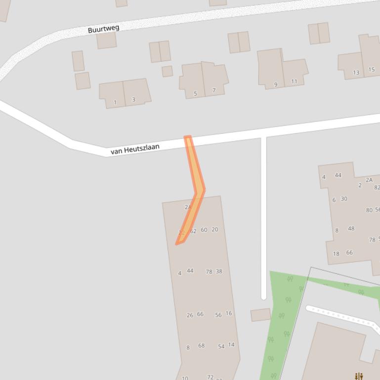 Kaart van postcodegebied 6711LE.