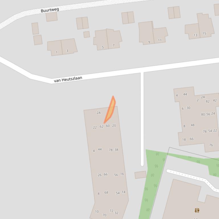 Kaart van postcodegebied 6711LH.