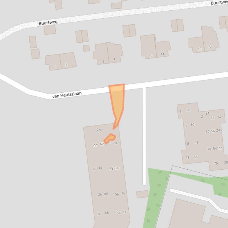 Kaart van postcodegebied 6711LJ.