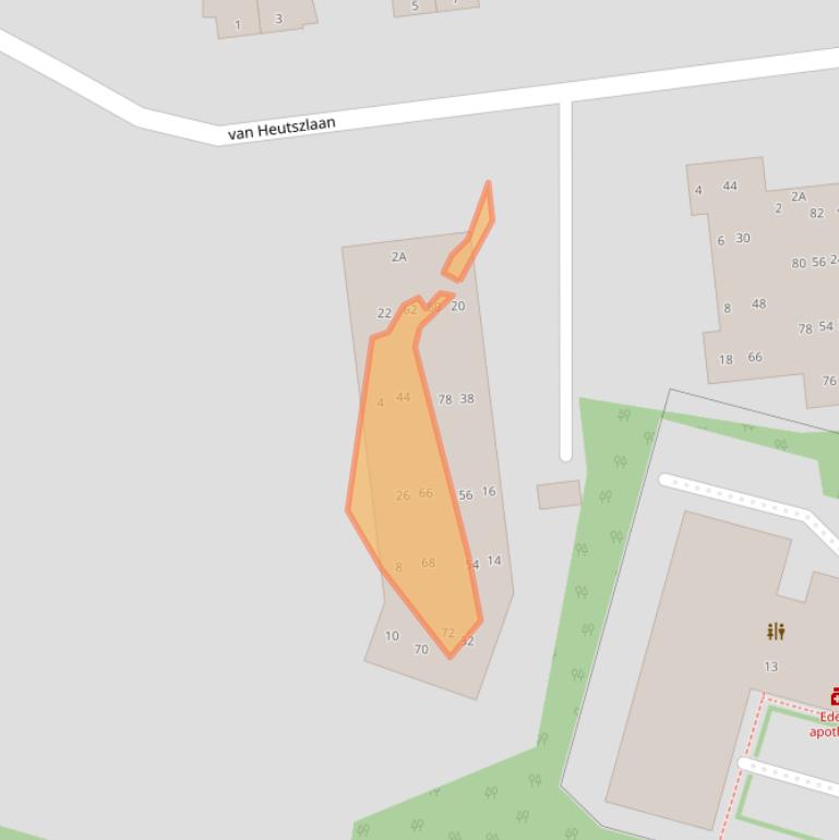 Kaart van postcodegebied 6711LK.