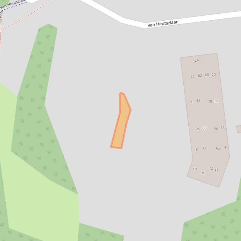 Kaart van postcodegebied 6711LR.