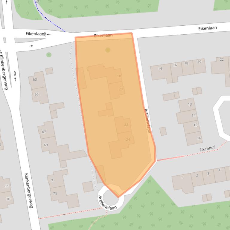 Kaart van postcodegebied 6711MG.