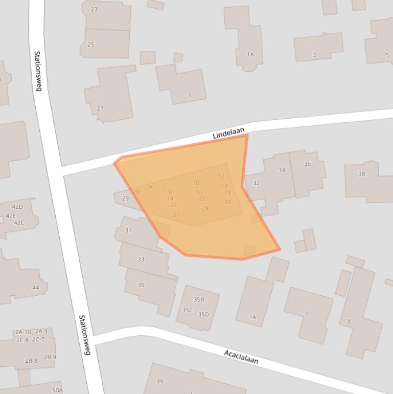 Kaart van postcodegebied 6711MT.