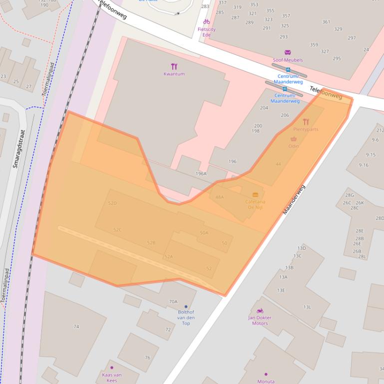 Kaart van postcodegebied 6711NE.