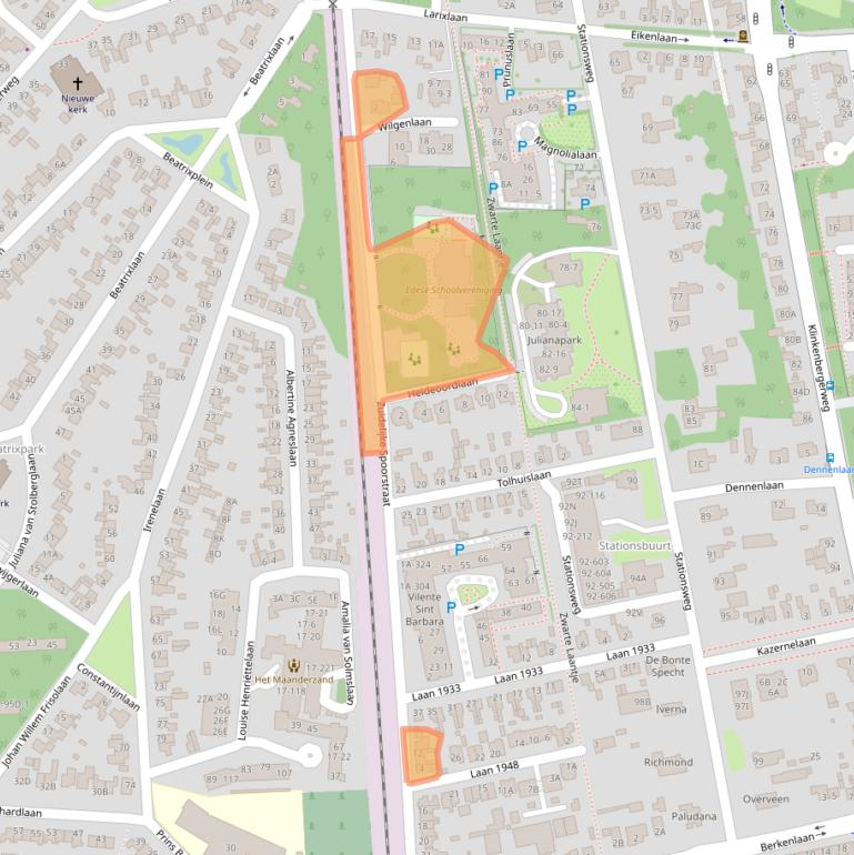 Kaart van postcodegebied 6711NN.
