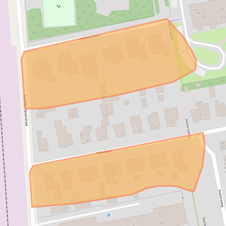 Kaart van postcodegebied 6711NR.