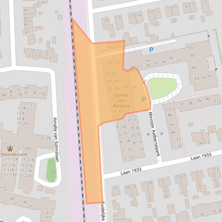 Kaart van postcodegebied 6711NT.