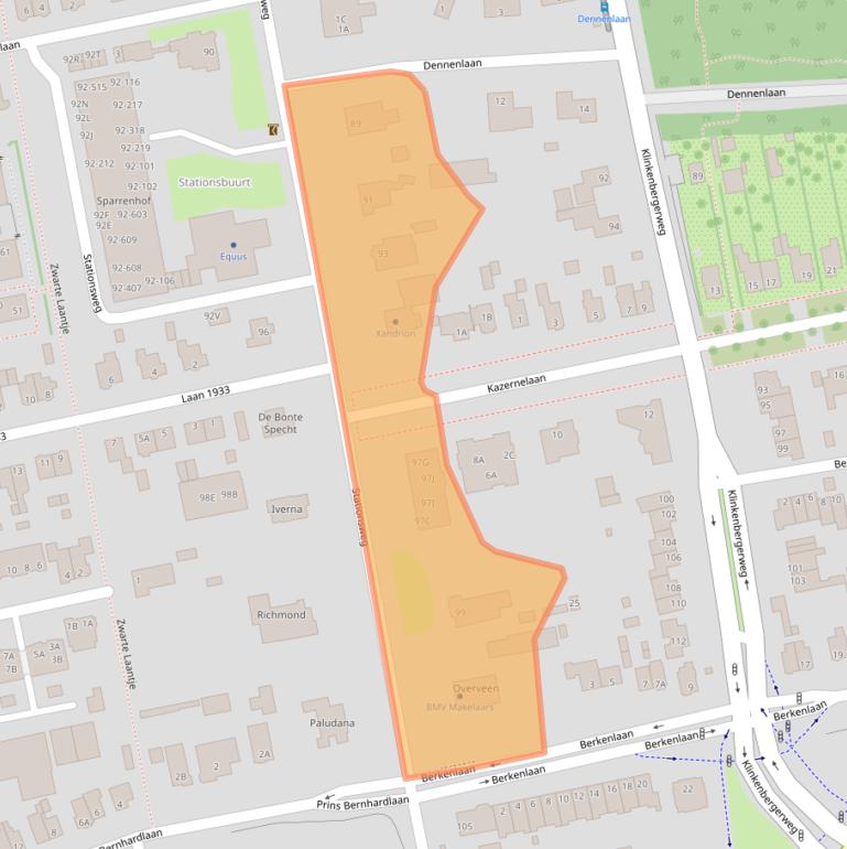 Kaart van postcodegebied 6711PM.