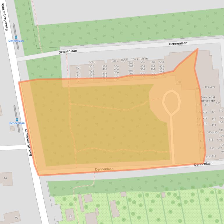 Kaart van postcodegebied 6711RB.