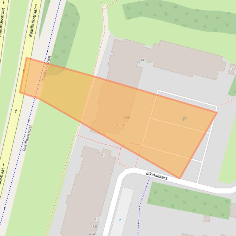 Kaart van postcodegebied 6711TC.