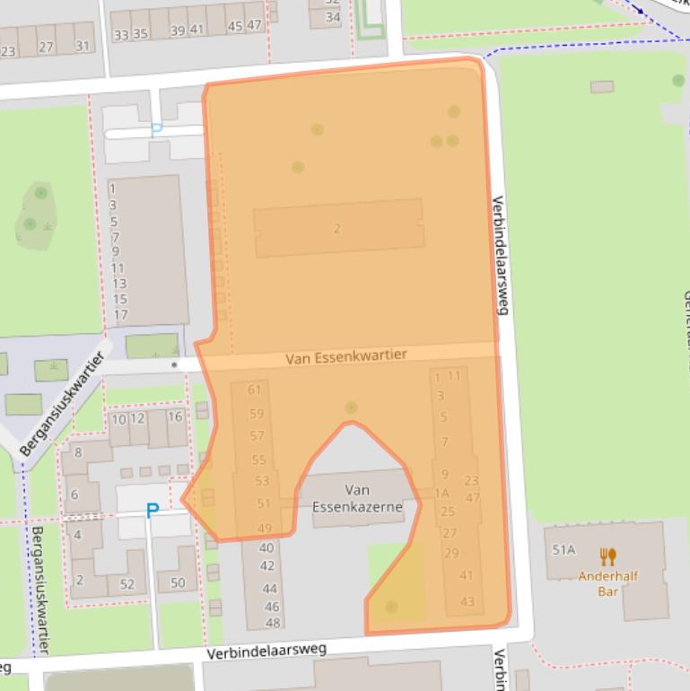 Kaart van postcodegebied 6711VL.