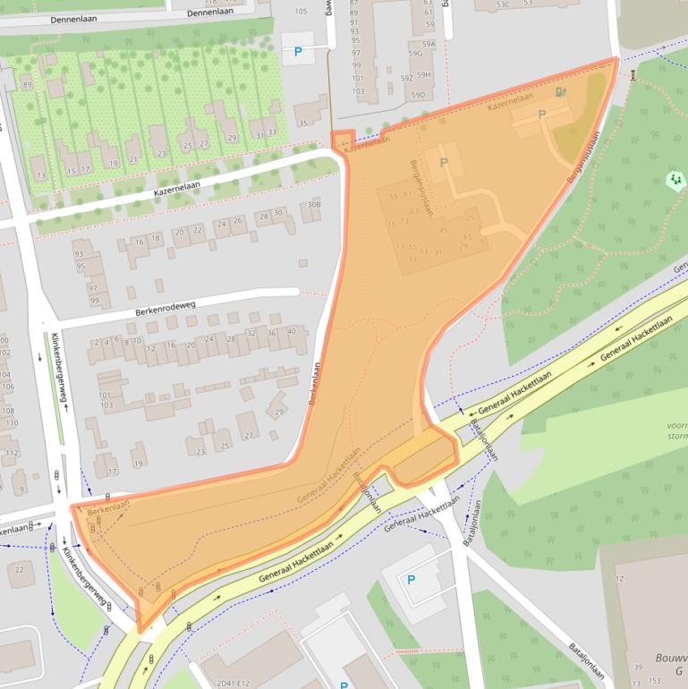 Kaart van postcodegebied 6711VM.