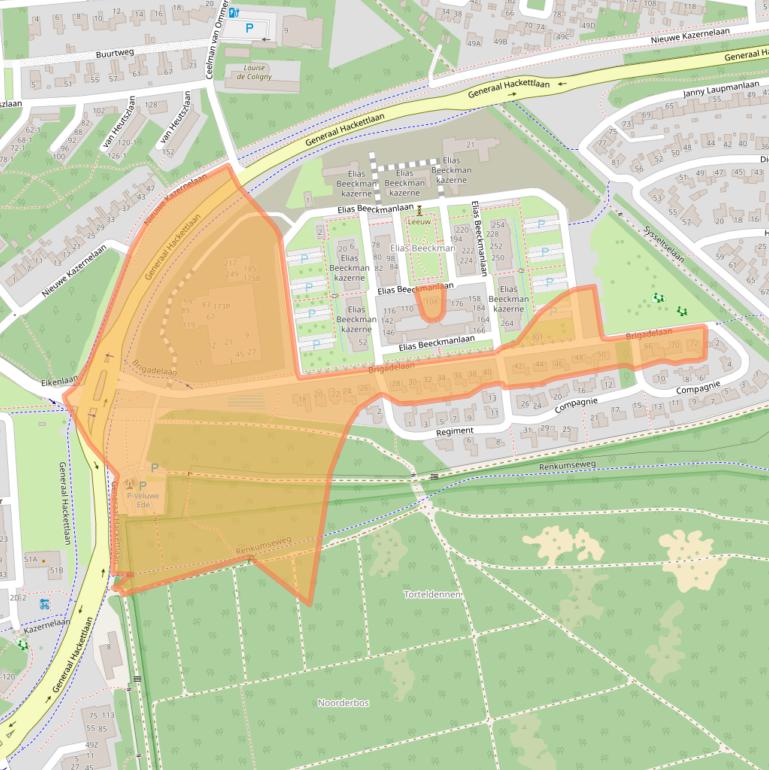 Kaart van postcodegebied 6711VN.