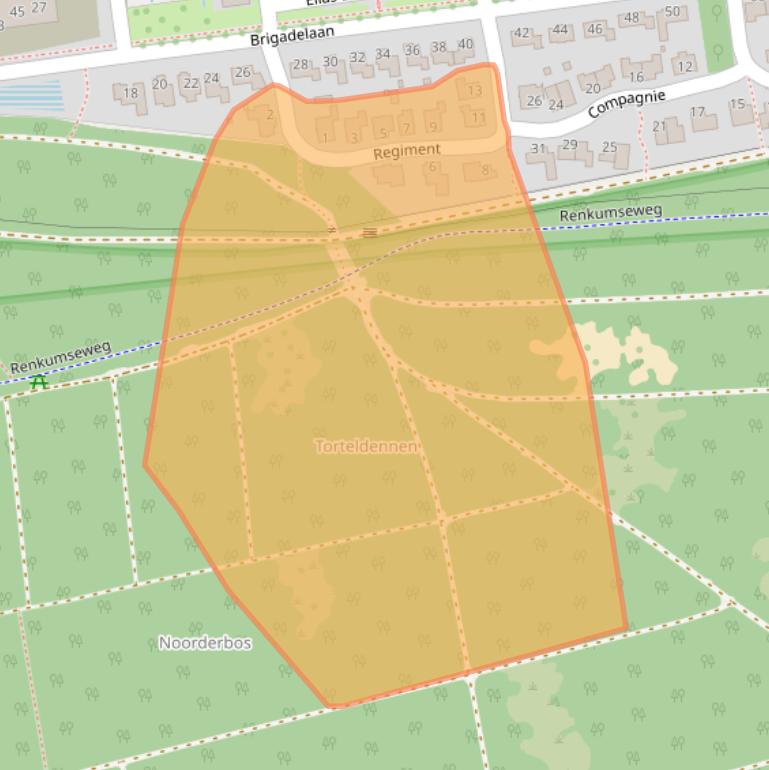 Kaart van postcodegebied 6711VR.