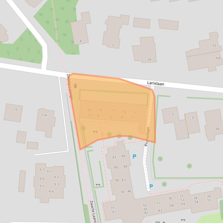 Kaart van postcodegebied 6711WE.