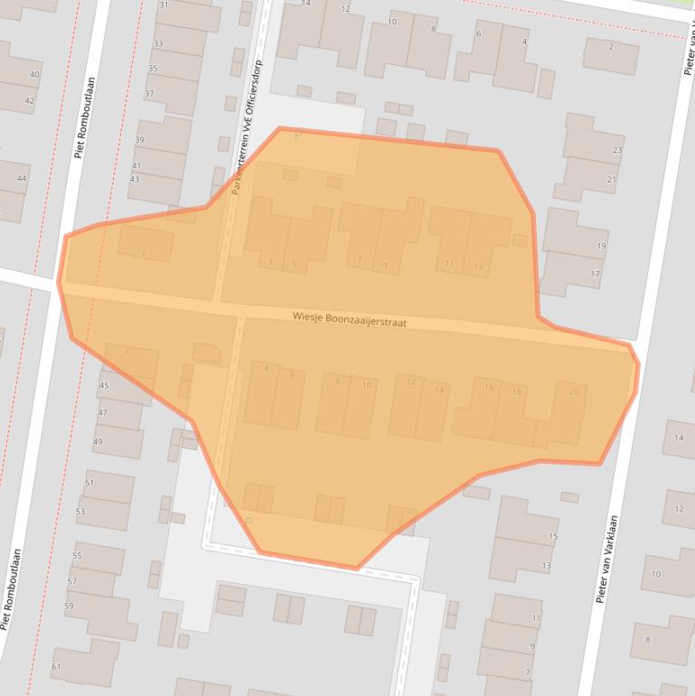 Kaart van postcodegebied 6711XK.