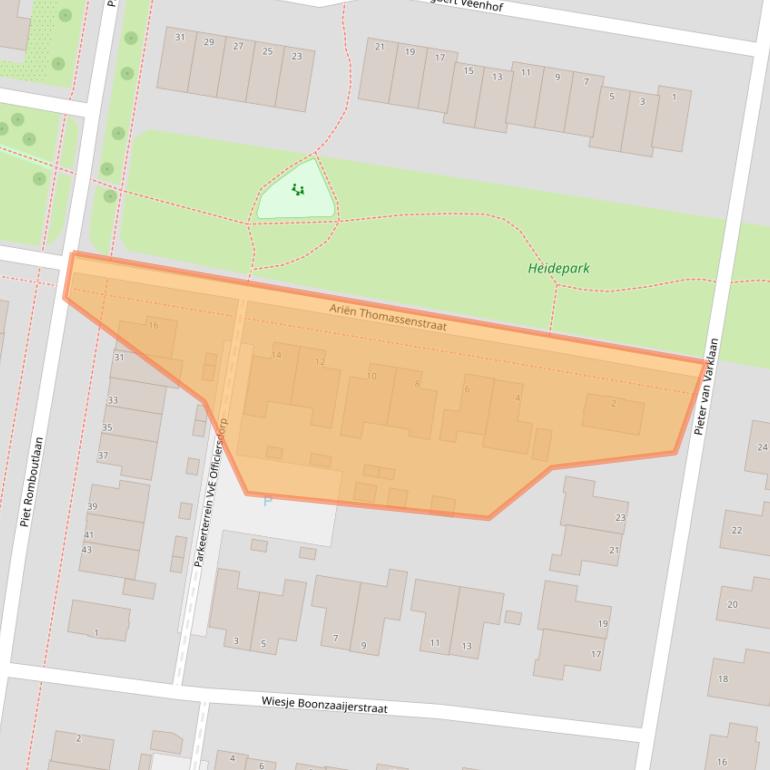 Kaart van postcodegebied 6711XL.