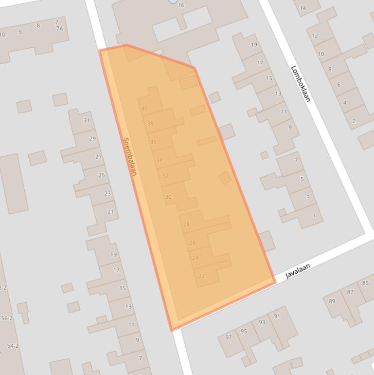 Kaart van postcodegebied 6712AM.