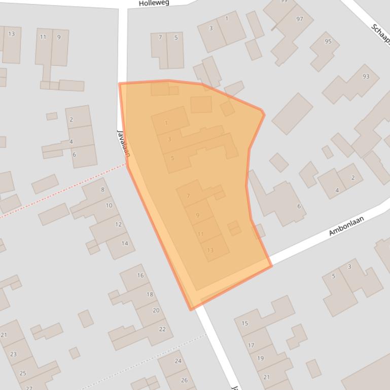 Kaart van postcodegebied 6712AN.