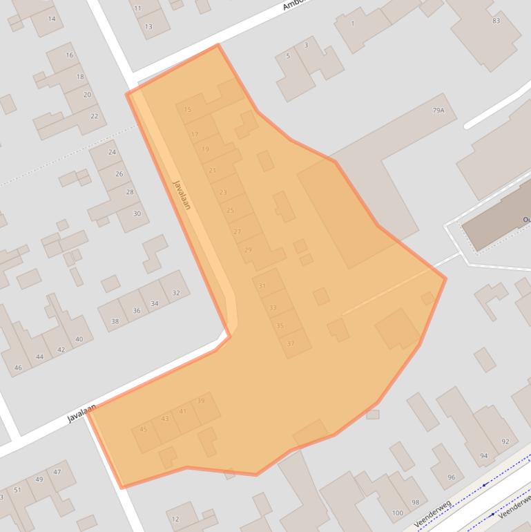 Kaart van postcodegebied 6712AP.