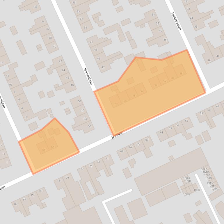 Kaart van postcodegebied 6712AV.