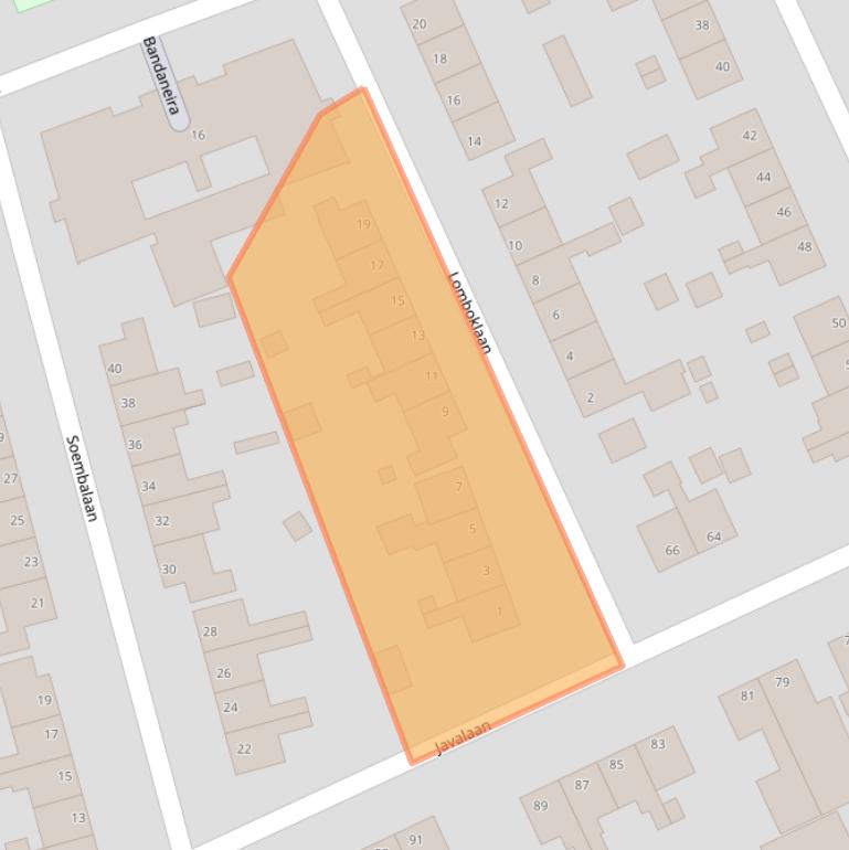 Kaart van postcodegebied 6712BB.