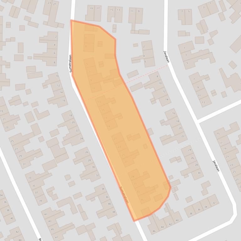 Kaart van postcodegebied 6712BK.