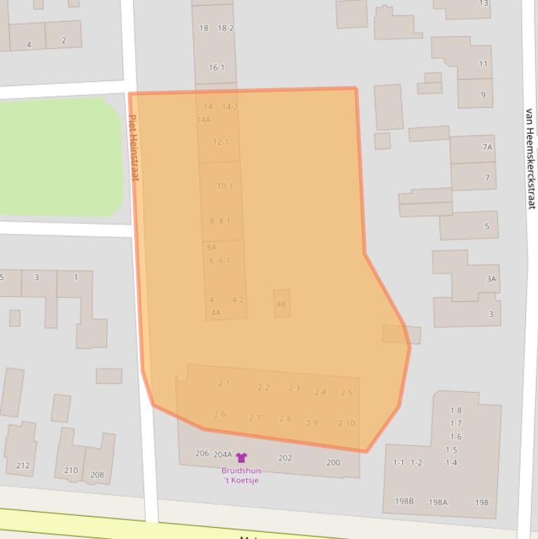 Kaart van postcodegebied 6712ER.