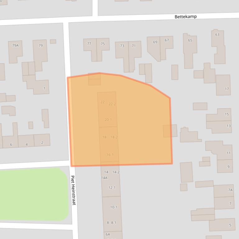 Kaart van postcodegebied 6712ES.