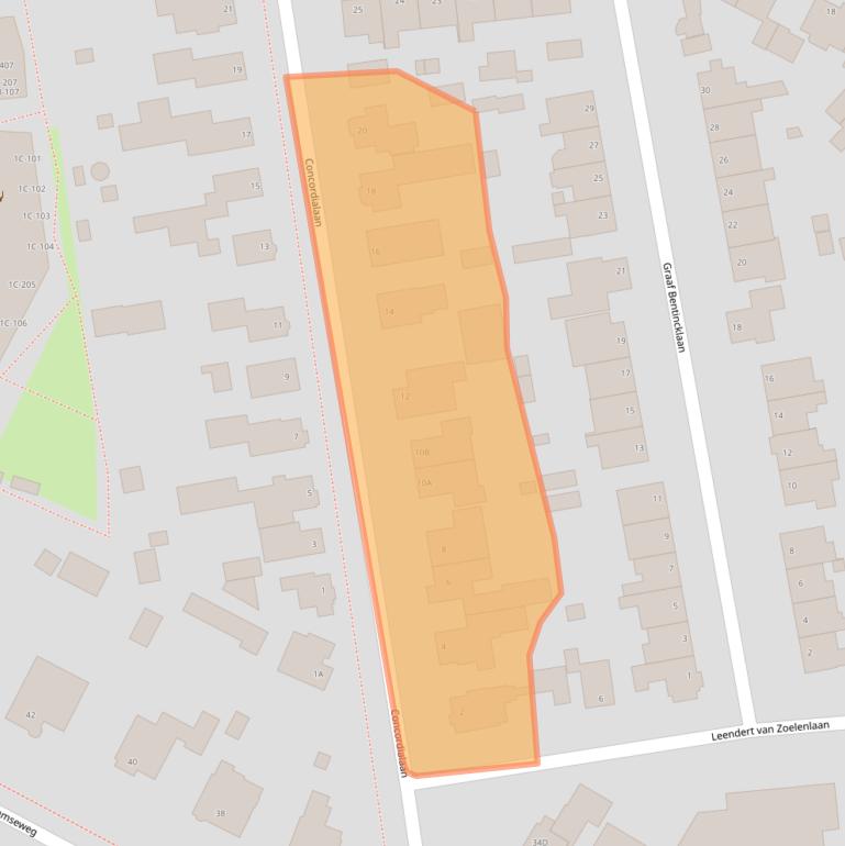 Kaart van postcodegebied 6712GM.