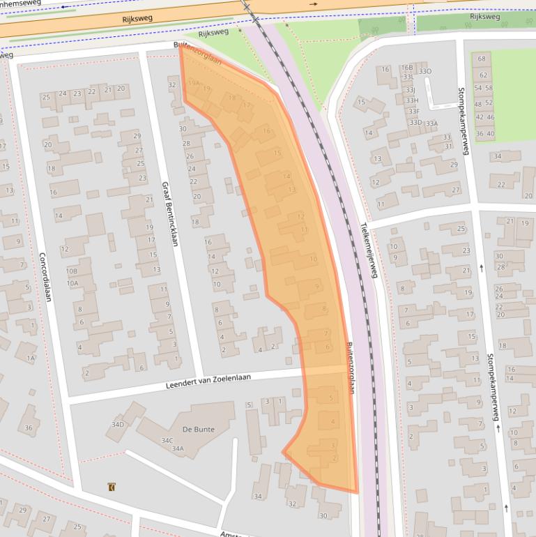 Kaart van postcodegebied 6712GN.