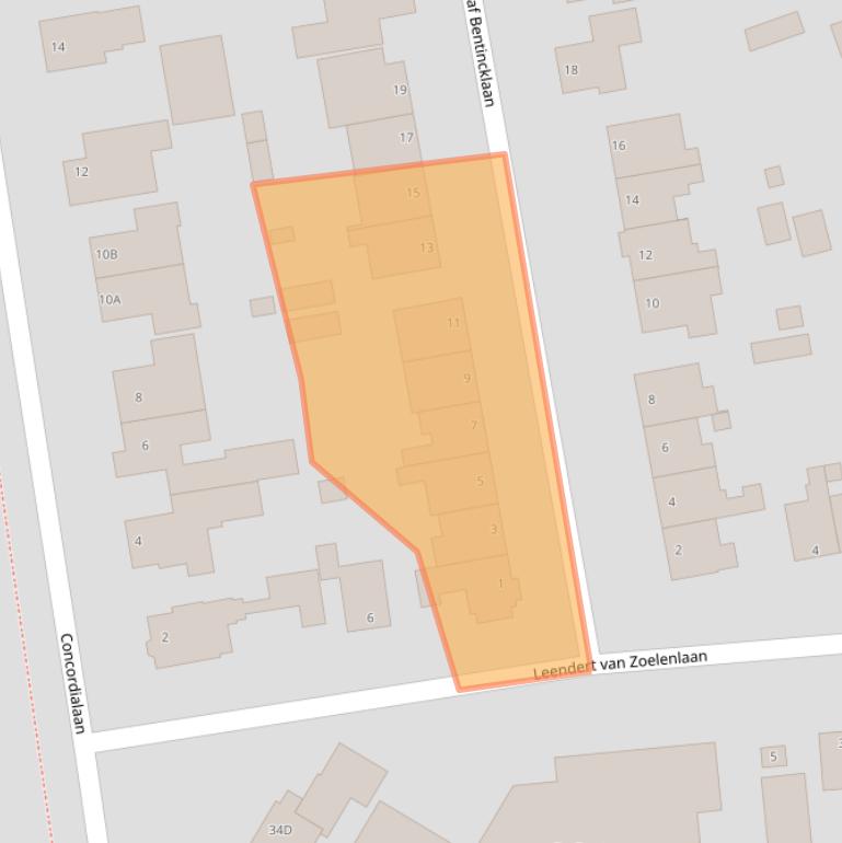 Kaart van postcodegebied 6712GR.