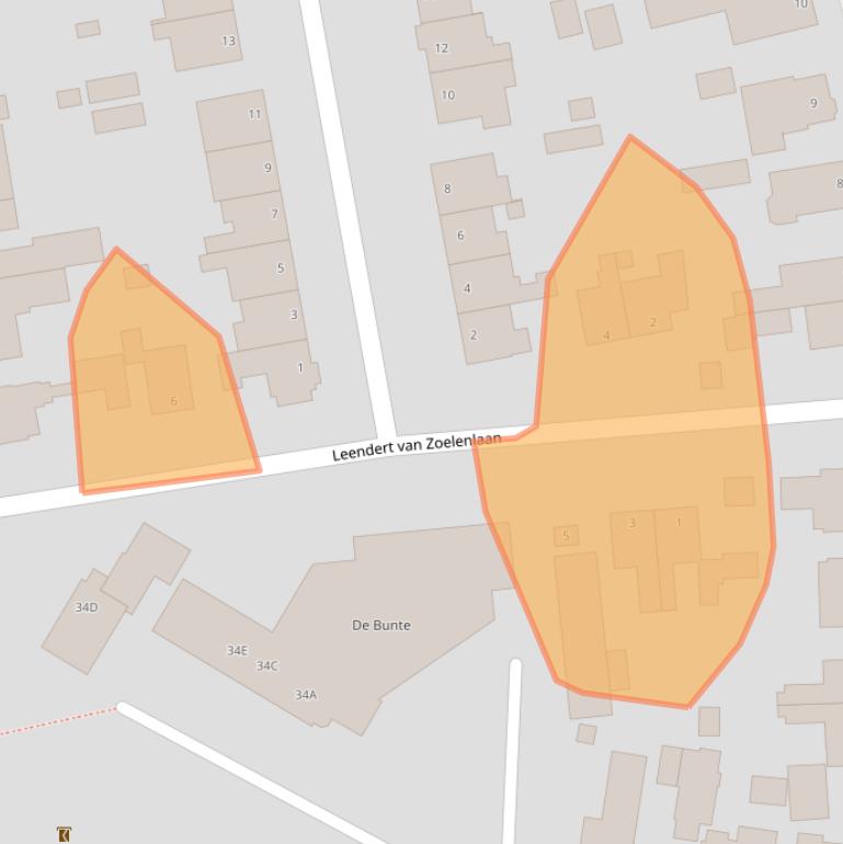 Kaart van postcodegebied 6712GV.