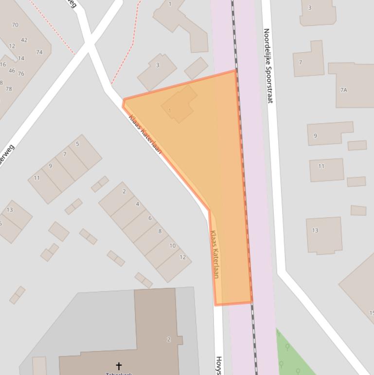 Kaart van postcodegebied 6713DG.