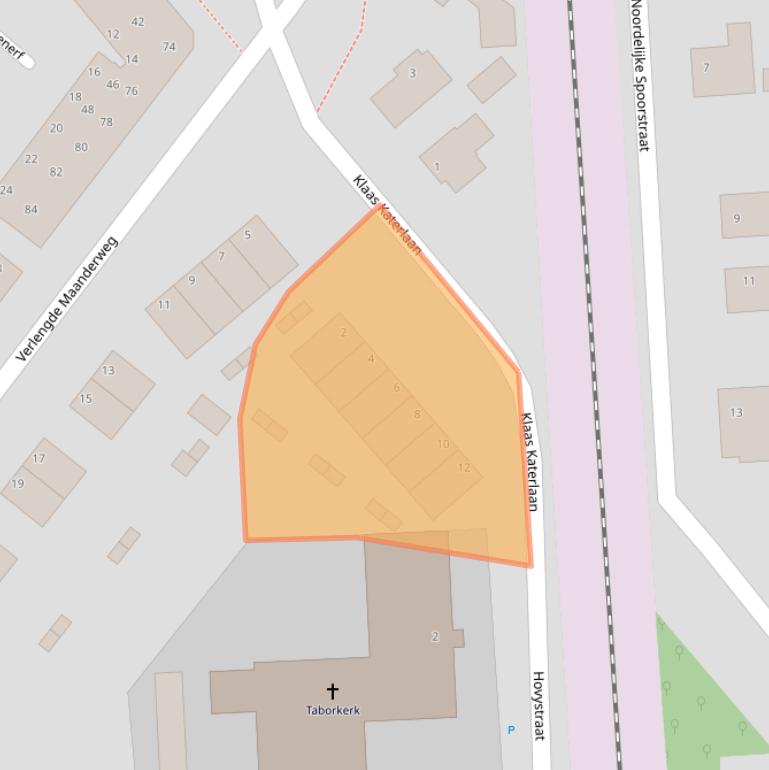 Kaart van postcodegebied 6713DH.