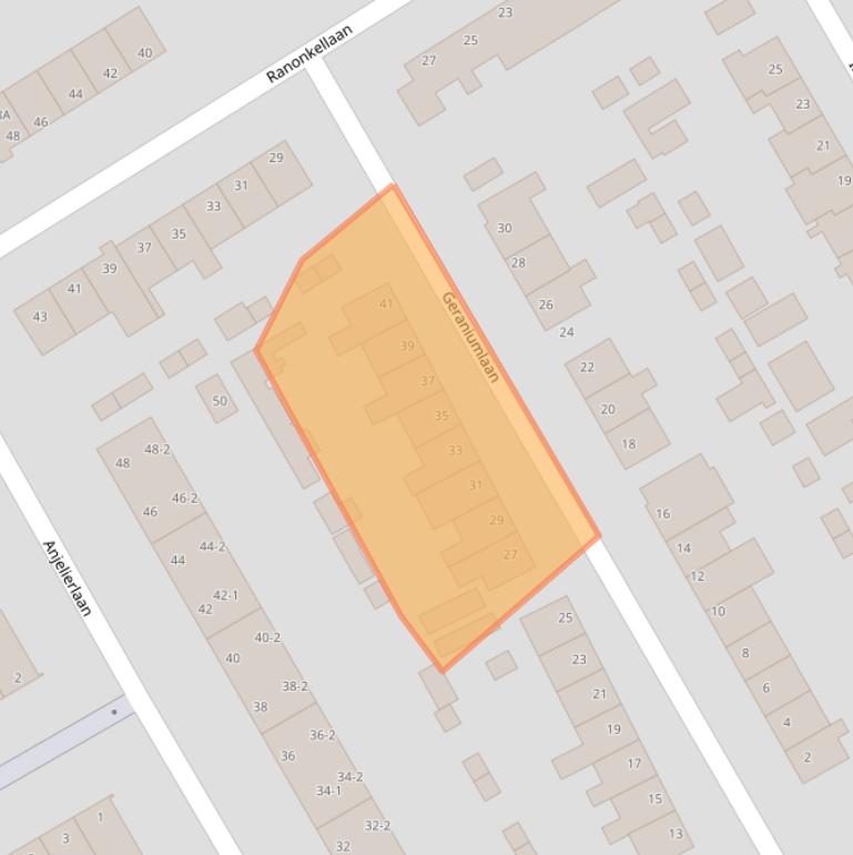 Kaart van postcodegebied 6713GB.