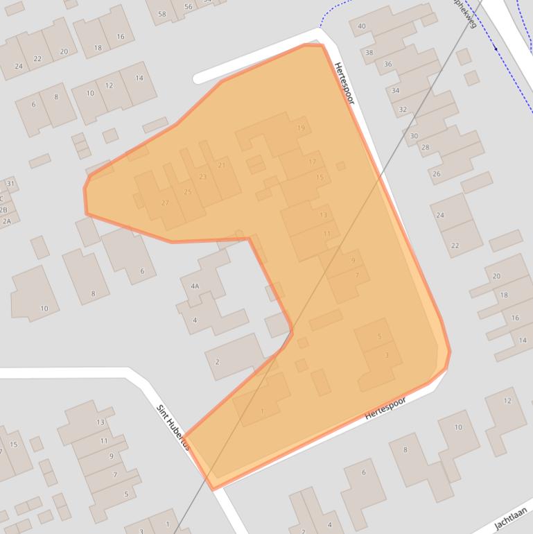 Kaart van postcodegebied 6713JA.